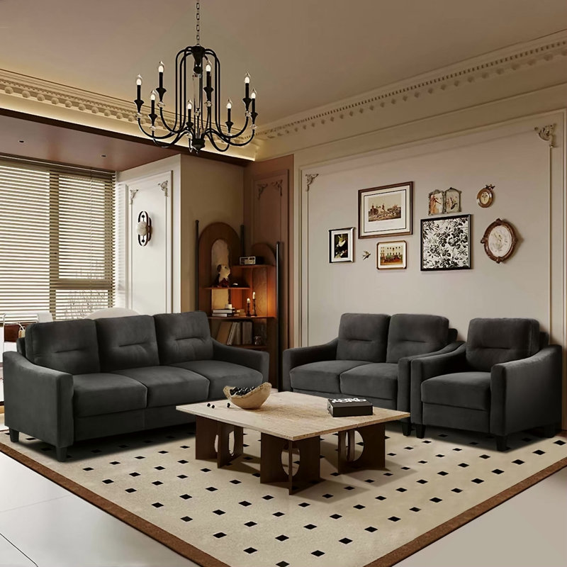 Ensemble de canapé modulaire confortable 1 + 2 + 3