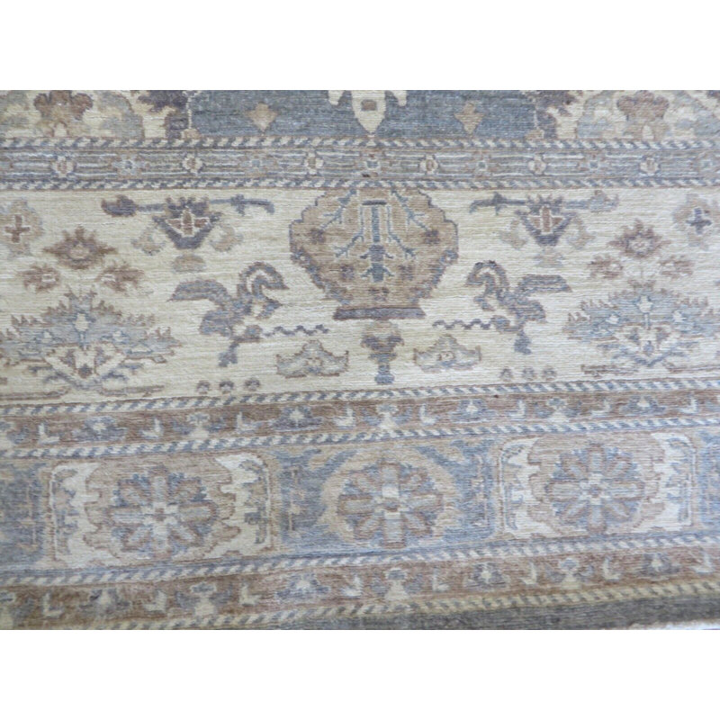 9 x 12 Hand Knotted Grey Fine Peshawar Oriental Rug G14314