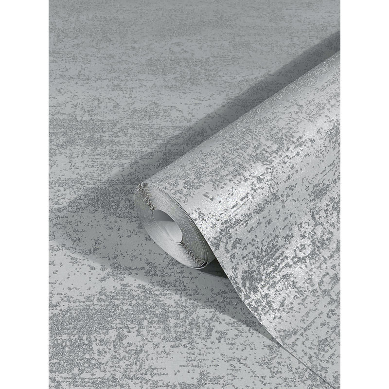 Jaipur 10.5m x 53cm Textured Wallpaper Roll, Grey