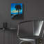  «Palmetto Dusk» par Campbell Frost, art mural en verre acrylique, 12 po x 16 po