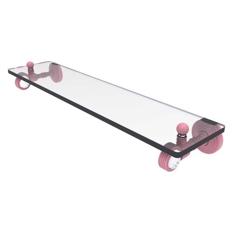Tablette flottante Pacific Grove, H 3,2 po x l 22 po x P 5,1 po, Rose