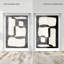 Oliver Gal Black and White Code - Set of 2 Abstract - Diamond Dust Shadowbox Framed Wall Art-1070856034