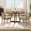 Metal Base Dining Table