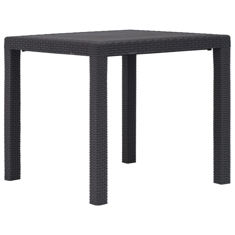 Etude Square Outdoor Dining Table , 79cm cm W 79cm cm D, Anthracite, 72cm H x 90cm W x 150cm D
