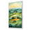 «Green Beige Caelo I - Green Italian Large Wall Art, Nature», reproduction d'art sur toile encadrée