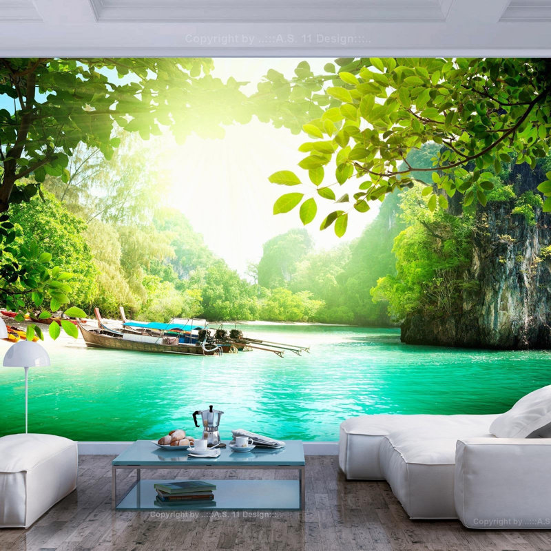 Murale Amrom Heavenly Landing, L 82 po x l 118 po, Non-Woven