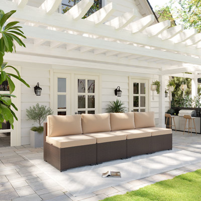 Patio Safo pour 3 personnes avec coussins