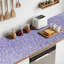 Doublure de tablette, doublures d'armoire antidérapantes non adhésives, doublures de tiroirs, moucheté mauve, l 18 po x L 96 po