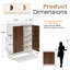 Range-chaussures multifonctionnel à 6 niveaux avec porte-parapluies pour le rangement-36405122