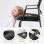 Ensemble de 2 fauteuils empilables à dossier en filet, chaises de réception pour invités, chaise de bureau ergonomique avec accoudoirs-103519899