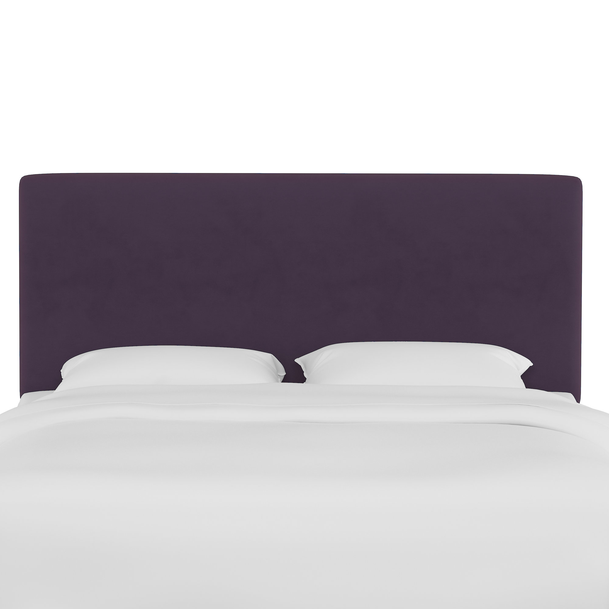 Eisley Upholstered Headboard, Classic Aubergine Velvet, Twin