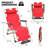 Nermal Outdoor Folding Lounge Chair Recliner, Adjustable Foldable Reclining Chair with Foam Footrest-1516293319