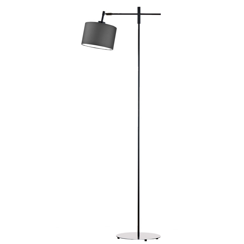 Chafton 145 H cm Floor Lamp, Graphite, Black