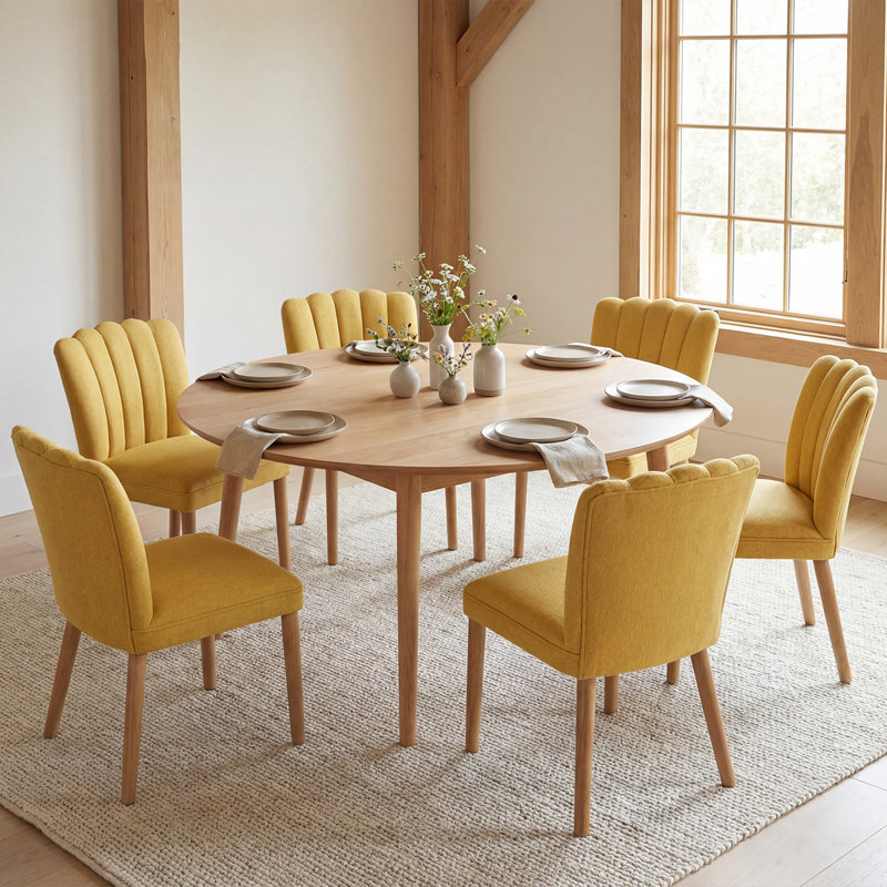 Upholstered Accent, Yellow, Yellow
