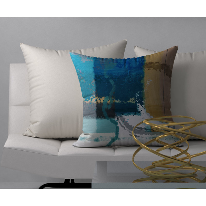 Coussin décoratif carrée en forme de légende sping, 24 po x 24 po