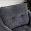 Fauteuil rembourré avec accoudoirs carrés et capitonnés-598846383