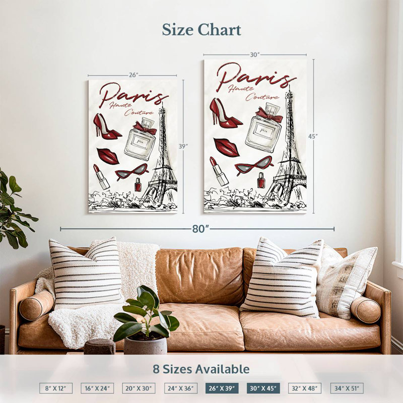 Aime Paris Haute Couture, 39" H x 26" W