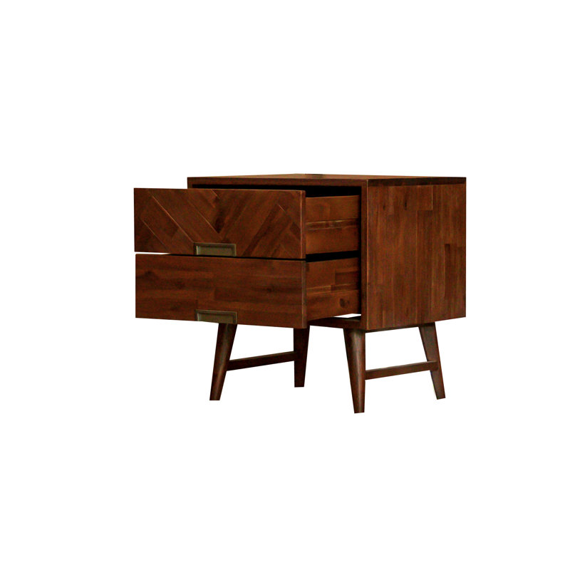 Wilmot 60cm W Solid Wood Bedside Table