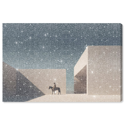 Lone Equestrian II Print by Oliver Gal