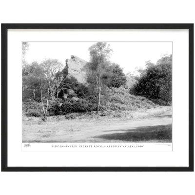 Kidderminster, Peckett Rock, Habberley Valley C1960 1 Piece Single Picture Frame Wall Art
