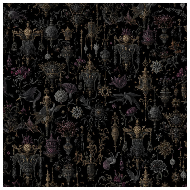 Housses de couette ornées d'illustrations florales, Lit simple