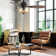 42"W Cecily LED Indoor Amber Swirl Hand-Cut Glass Ceiling Fan With Remote Control