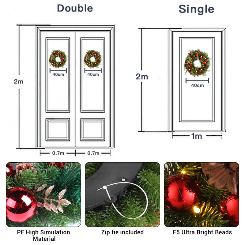 Faux 40cm Wreath