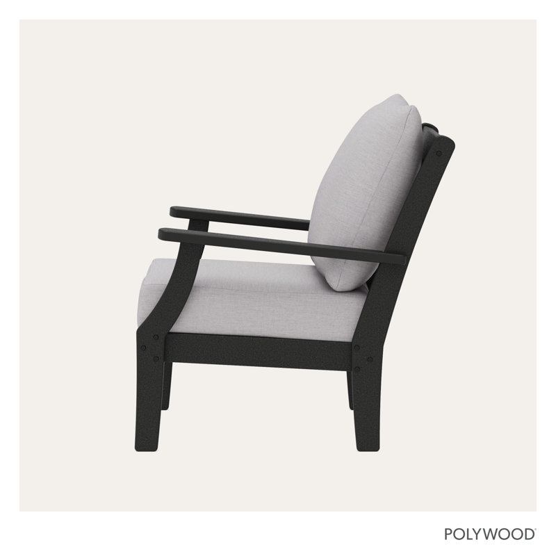 Braxton Deep Seating Chair, Black, Granite