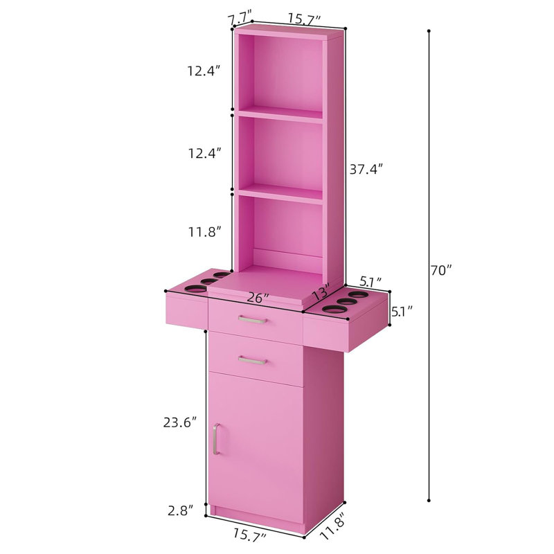Station de coiffeur Thame, Rose