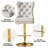 Swivel Upholstered Adjustable Height Counter Stool With Metal Frame-1570692134-1570692135-1570692130