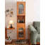 Vitrine simple en bois massif multifonctionnel