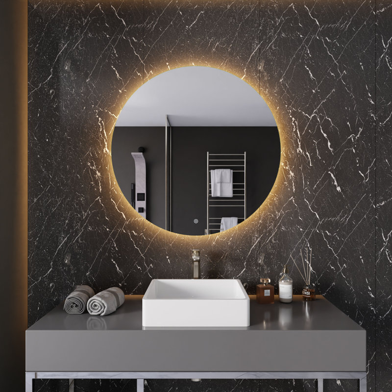 Rectangular Frameless LED Bathroom Vanity Mirror with Defogger