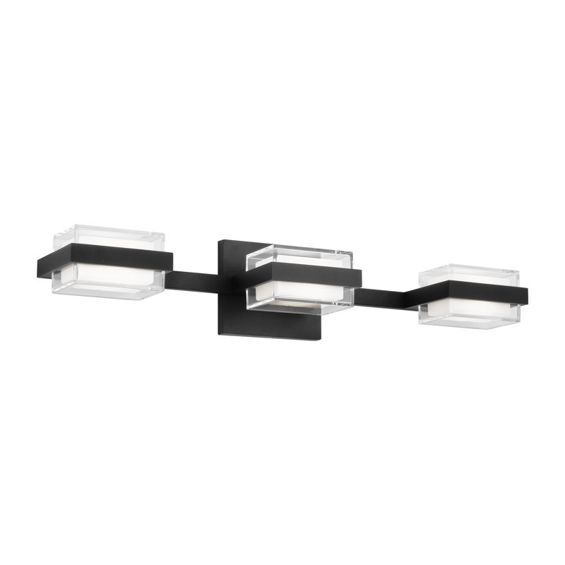 Kamden 3 - Light LED Vanity Light, Nightshade Black