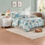 Luxurious Cotton Sateen Bedding Sets, Coastal Aqua Design For King Size