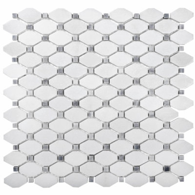 11" x 12" Natural Stone Mosaic Wall & Floor Tile