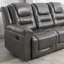 Fauteuil inclinable manuel 3 places avec 2 porte-gobelets intégrés pour le salon et la chambre à coucher-318715570