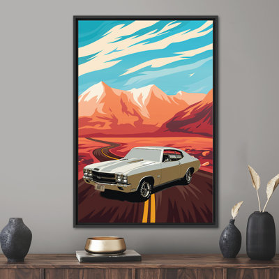 Retro American Muscle Poster, Car Artwork, Retro American Car Art, Muscle Car Wall Art, Vintage Car Artwork, American Muscle Artwork,