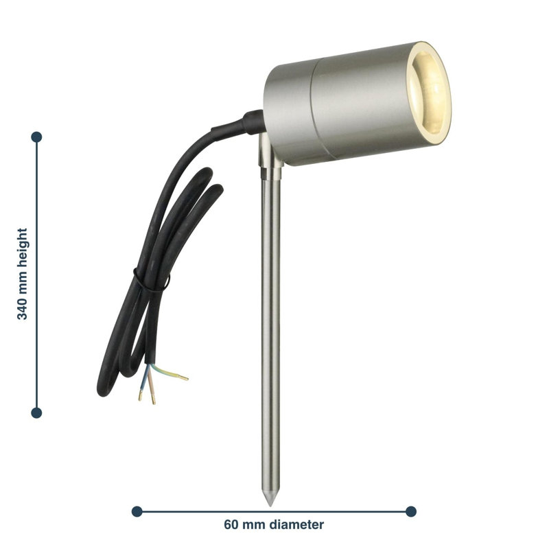 Colberg Spotlight, Brushed Stainless Steel