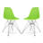 Modholic Eiffel Chair With Steel Legs, Green-94759471-115136287