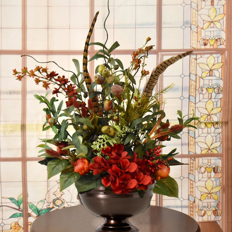 Faux Silk Berry Arrangement in Vase