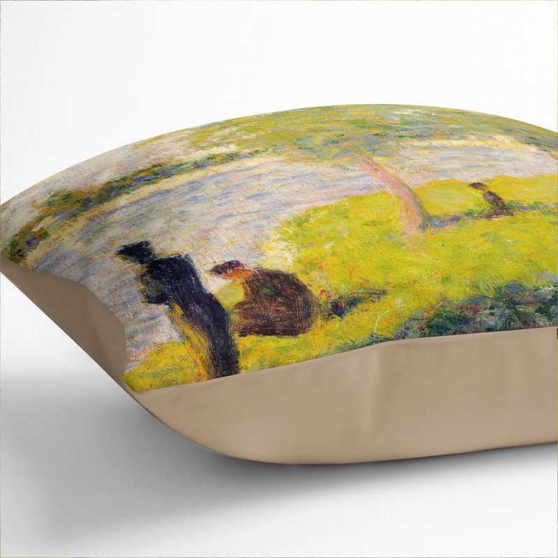 Square Cushion, 40cm H x 40cm W x 15cm D, Stone