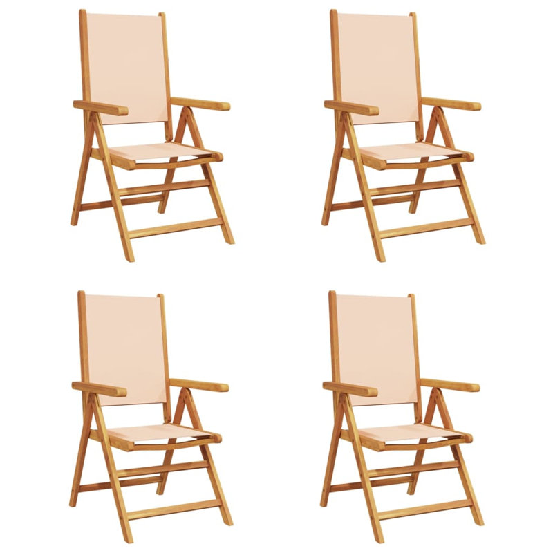 Asaad Patio Dining Accent Chair, Beige