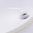 Nantucket Sinks Great Point 13.75'' White Glaze Vitreous China Oval Bathroom Sink with Overflow