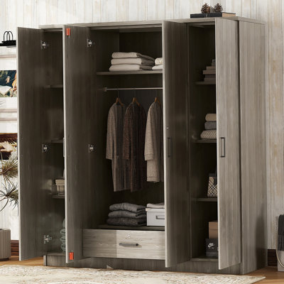 Armoire 4 portes avec 1 tiroir Jakayla