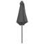 Parasol de patio extérieur en aluminium anthracite de 8,9 pi de diamètre-1193059921