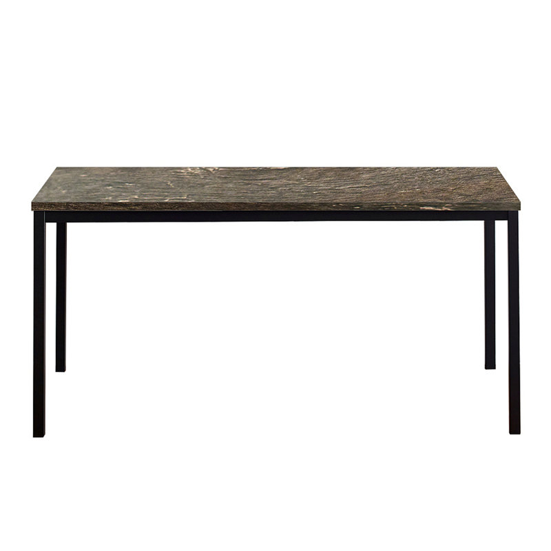 Bureau Lakeicha, H 29,5 po x l 47,2 po x P 23,6 po, Chêne rustique / Noir, Gris