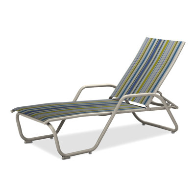 Outdoor Rust-Resistant Metal Chaise Lounge