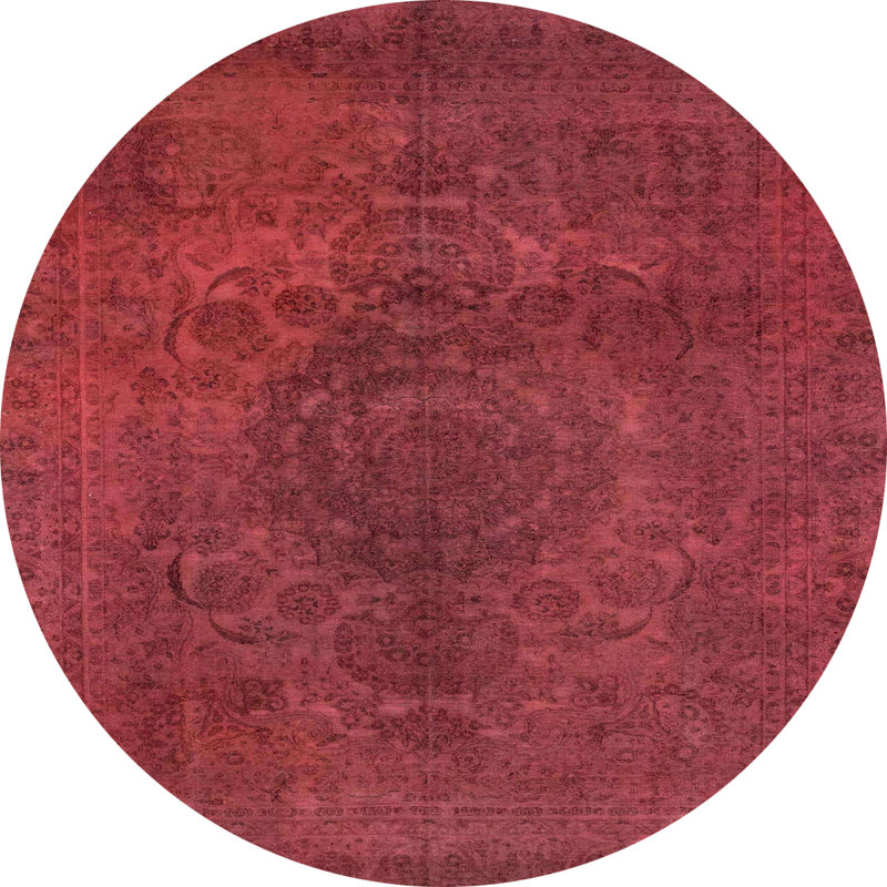 Abstract Indoor Rug, Round 7'
