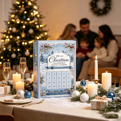 Décorations de Noël, calendrier de l'Avent de Noël, 24 jours, compte à rebours de Noël, 24 pièces, figurines de bonhomme de neige mignonnes, cadeau surprise pour enfants, adultes