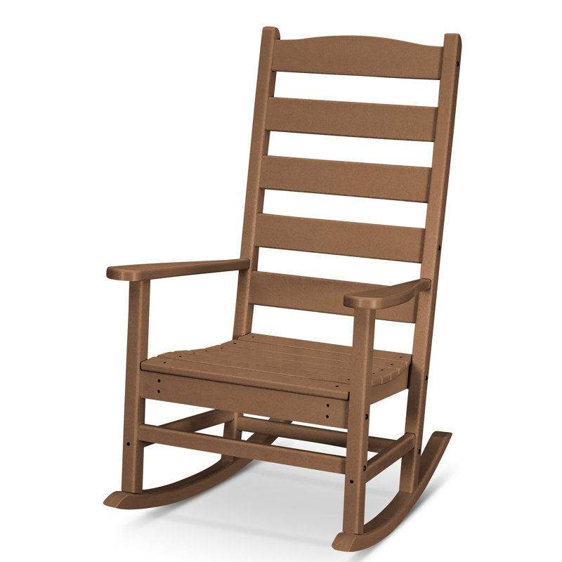 Chaise berçante POLYWOOD, Teck